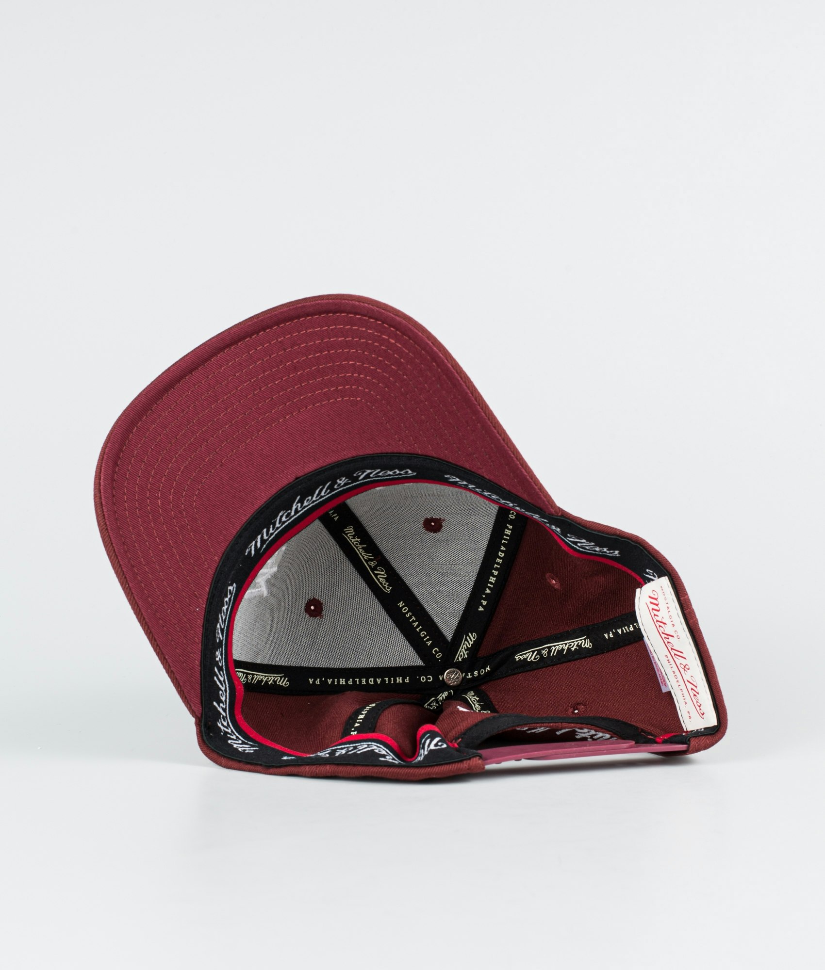 Mitchell /& Ness Pinscript Classic Red Snapback Bleu//blanc